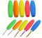 10 Pcs Ergonomic Crochet Hook Grip Kit – 2mm to 10mm Soft Comfort Handle Accessories – Universal Fit for Aluminum Hooks – Random Color (Red or Purple)